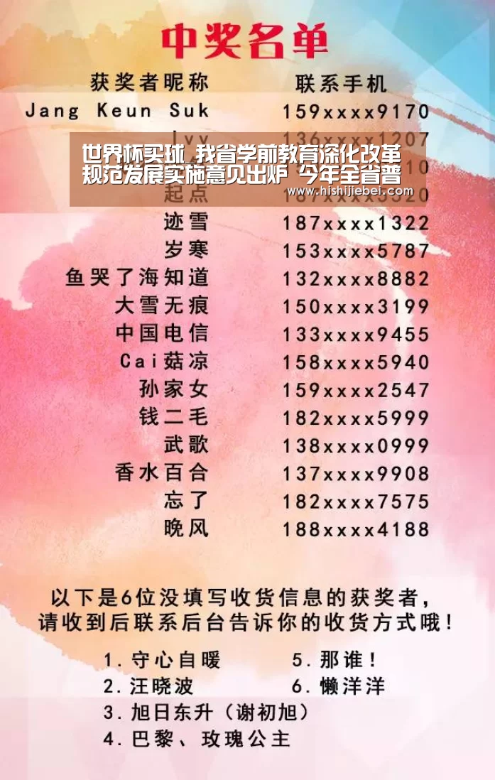 世界杯买球_我省学前教育深化改革规范发展实施意见出炉 今年全省普惠性幼儿(图1) 世界杯买球